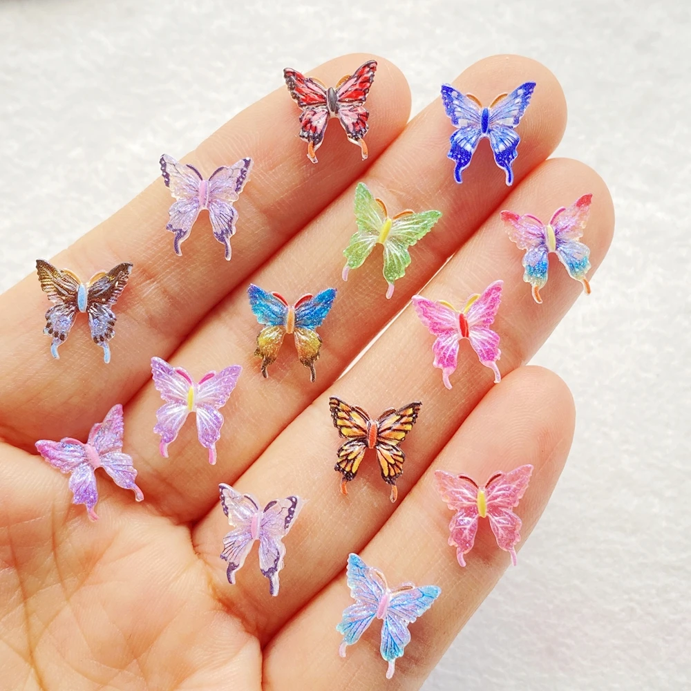 

Мини-бабочки из смолы TSXJY, 50 шт.