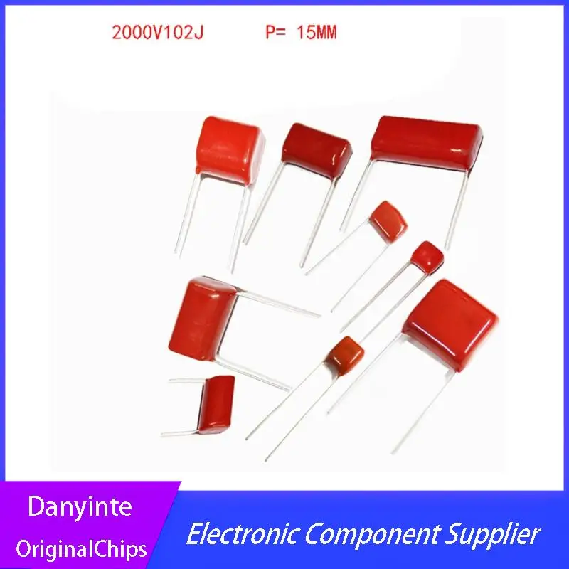 НОВЫЙ 20 шт. CBB81 2000V102J 2000V1NF 2000V1000PF шаг 15 мм 2000 В 102J CBB полипропиленовый пленочный