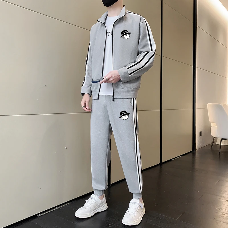 Golf 2023 Spring New Men's Korean Leisure Set Sportswear Set Two Piece Jacket+Pants Fashion Jogging Set