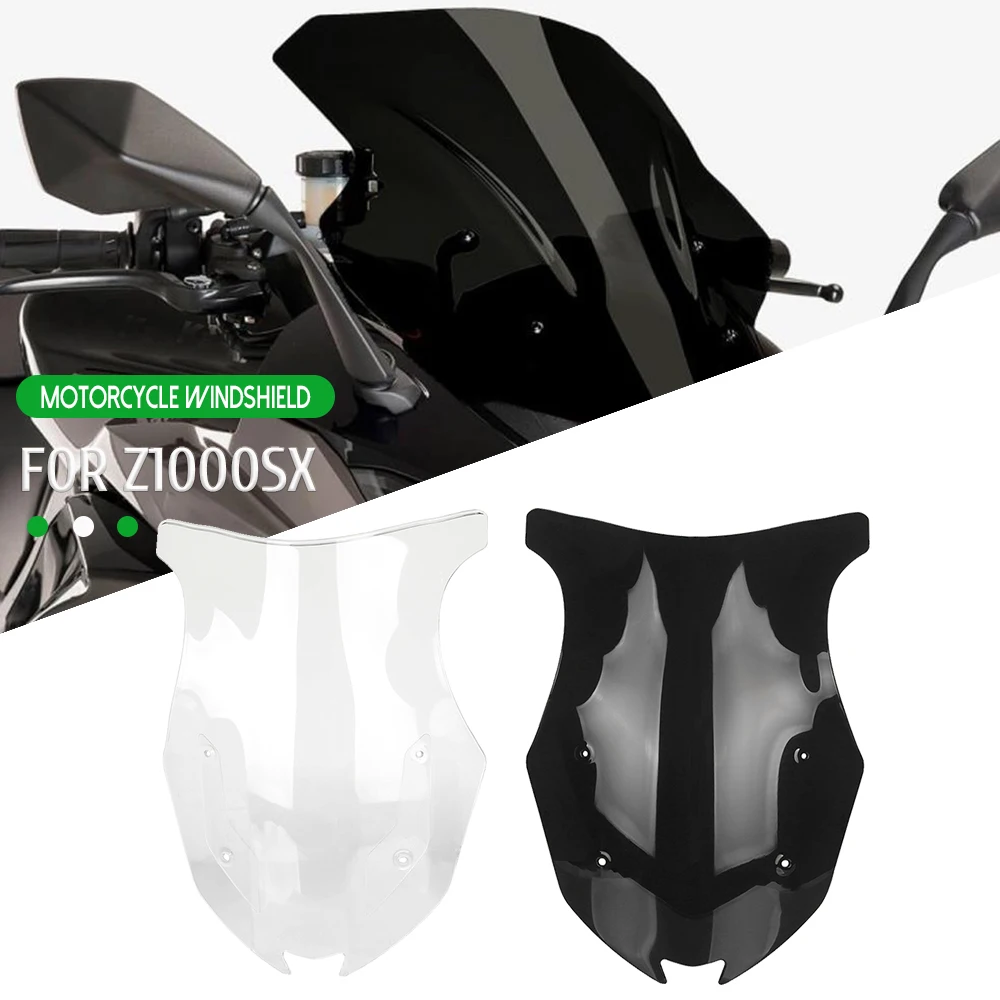 

Motorcycle FOR KAWASAKI Z1000 SX Z1000SX Z 1000 SX Windshield Windscreen Wind Deflector Cover Protection 2017 2018 2019 Z 1000SX