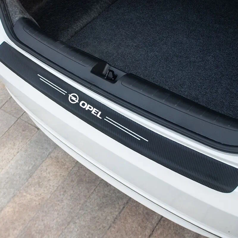 Фото Наклейки-защита для бампера багажника автомобиля Opel Astra J H Corsa D G K Vectra B Insignia Vivaro Mokka Zafira, автомобильные аксессуары №4