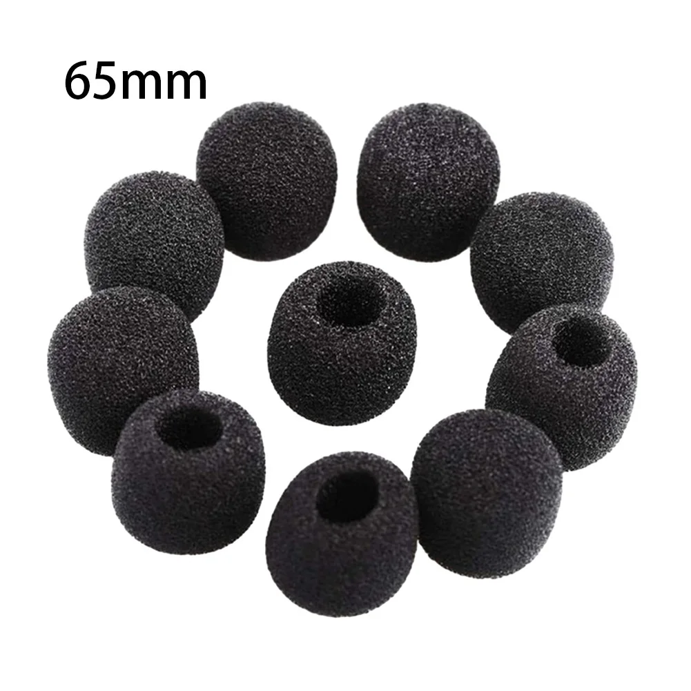 

10pcs Headset Microphone Cover High Elasticity Durable Soft 35-65mm Foam Percussion Instruments Parts & Accessories