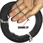 Силиконовый резиновый кабель 30AWG, многоядерный параллельный провод 2Pin 3P 4P 5 6Pin 5 метров, медный провод