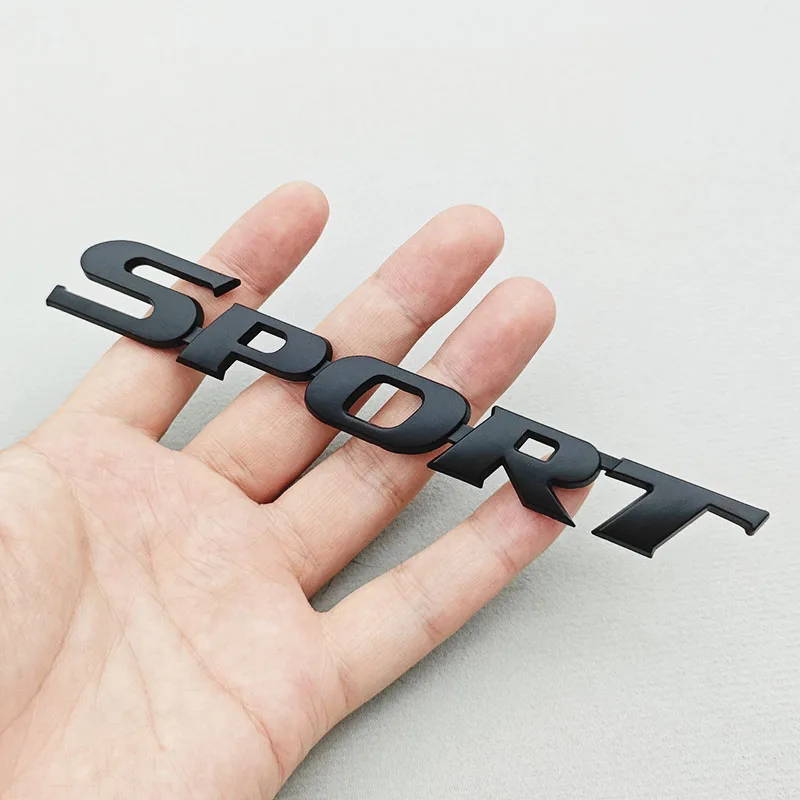 

3D ABS хромированный автомобильный логотип с буквами SPORT, спортивные наклейки, эмблема заднего багажника автомобиля для Toy...