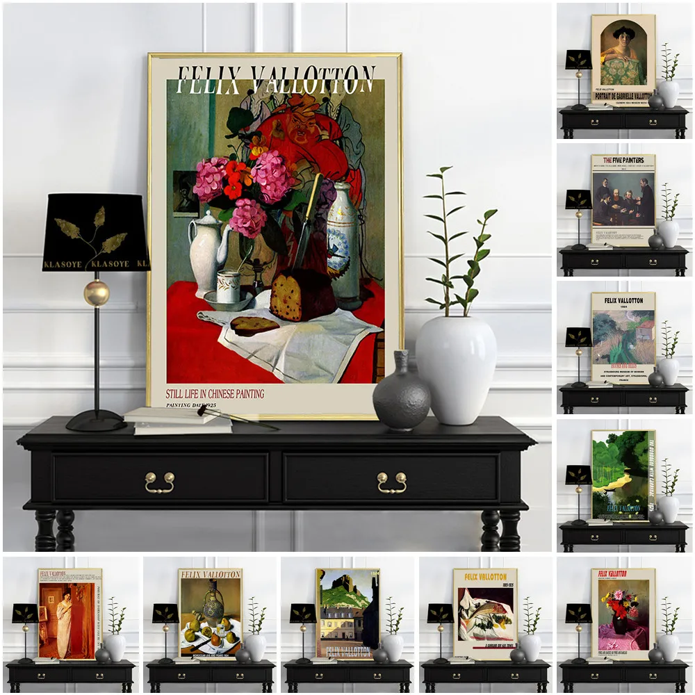 

Felix Vallotton Exhibition Museum Poster Art Print Wall Stickers Office Coffee Shop Decor Canvas Painting