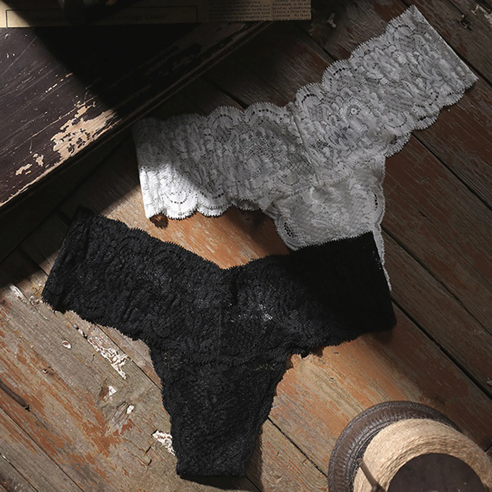 Женские кружевные трусики-стринги Прозрачное нижнее белье с заниженной талией