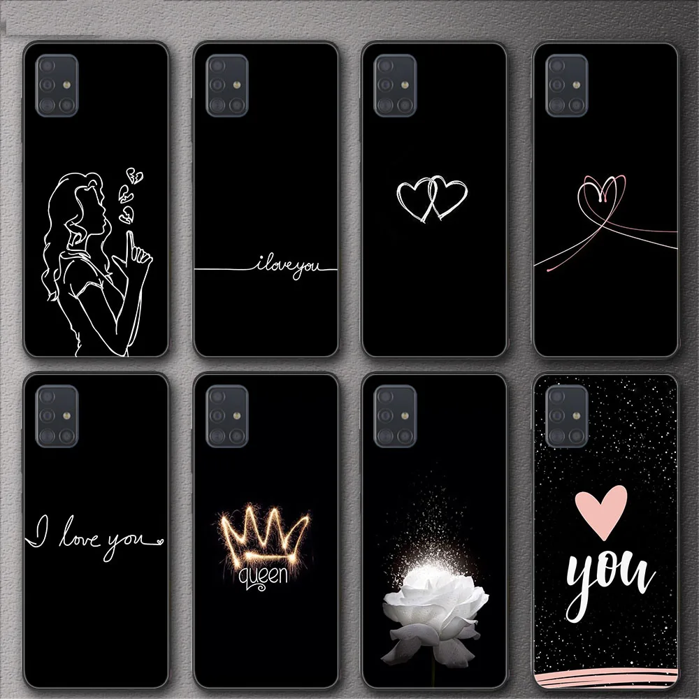 

Love Heart-shaped For Samsung Galaxy A51 S21 S20 S10 S9 S8 Plus Ultra S10e A50 A71 A70 A20 A40 NOTE 20 10 9 8 Plus Soft TPU Case
