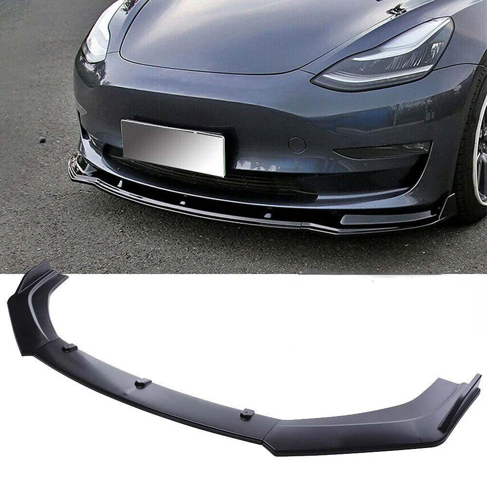 Передний сплиттер LAICY для Tesla Model 3 2017-2020 бампер губа спойлер подбородка комплект