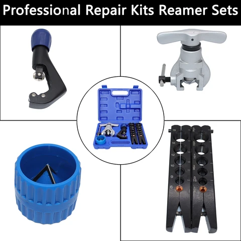 Набор расширителей медных труб Кондиционер R32 R410a Калибр коллектора Метрическая развертка Расширительный инструмент Набор инструментов для развальцовки труб Расширитель труб