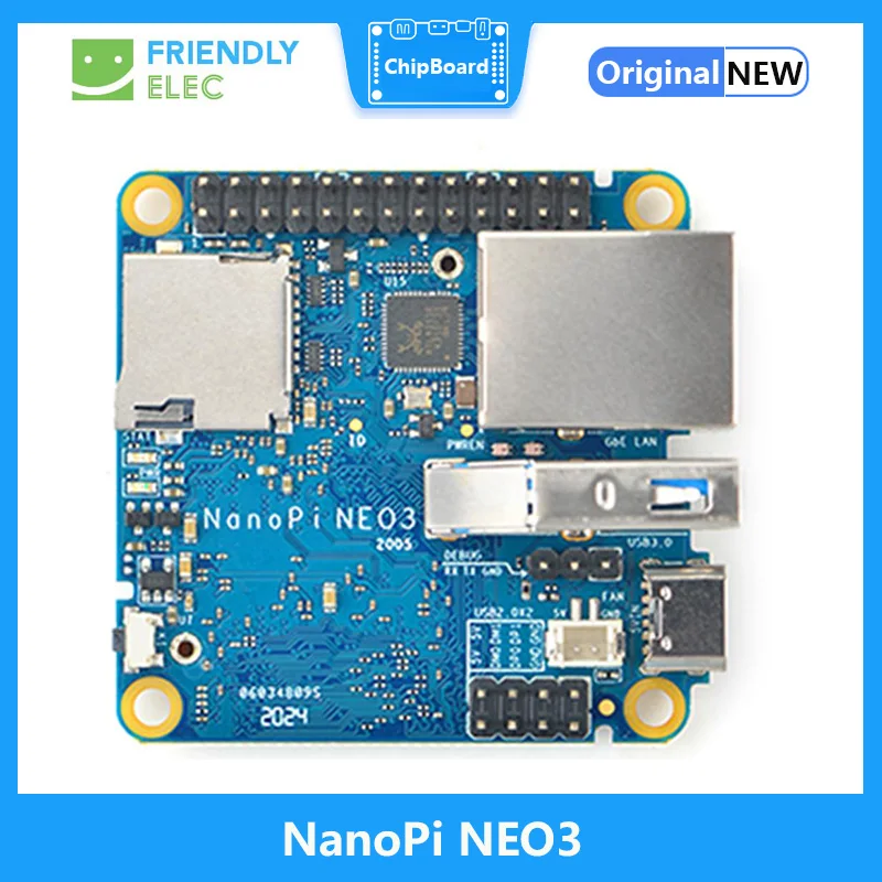 Мини макетная плата NanoPi NEO3 RK3328, гигабитный порт Ethernet, память 1 ГБ/2 ГБ, OpenWrt/LEDE, Прямая поставка