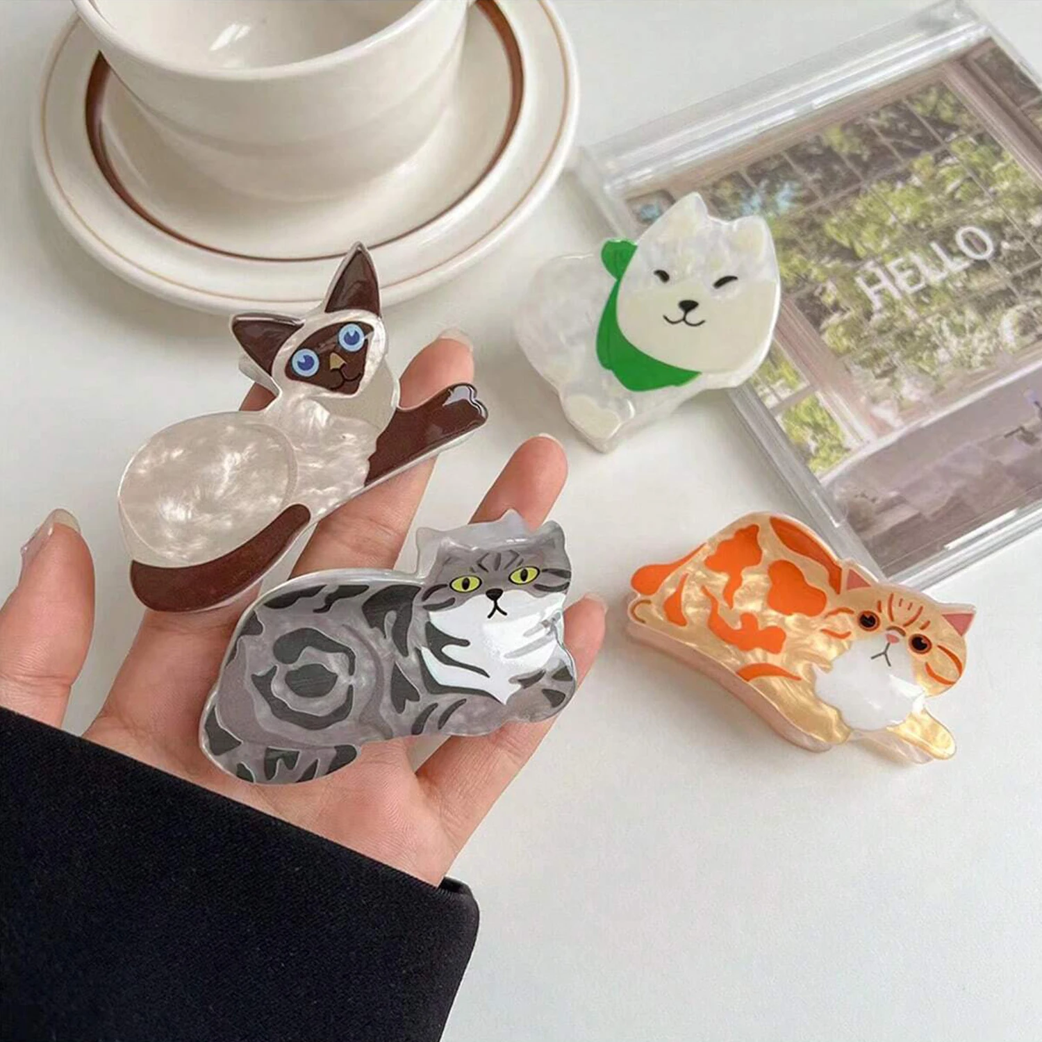 Заколка-краб для волос цвет в ассортименте