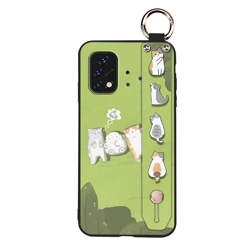 painting flowers wristband phone case for umidigi bison x10sx10s nfc lanyard sunflower soft free global shipping