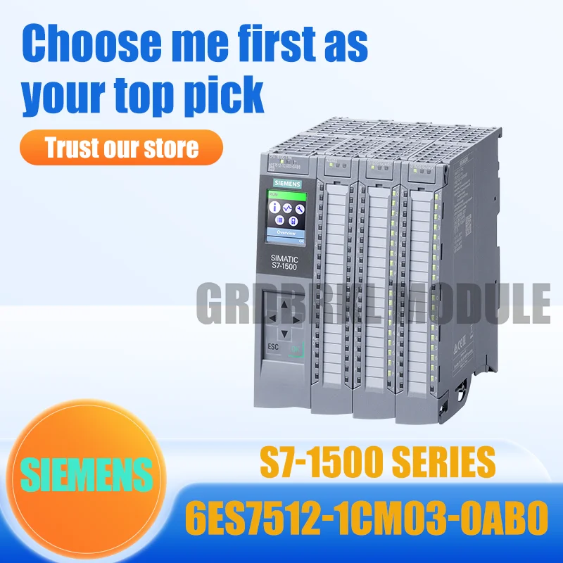 Фото Новый оригинальный модуль промышленного ПЛК SIEMENS 6ES7512-1CM03-0AB0 S7-1500 CPU 1512C-1 PN Compact №1