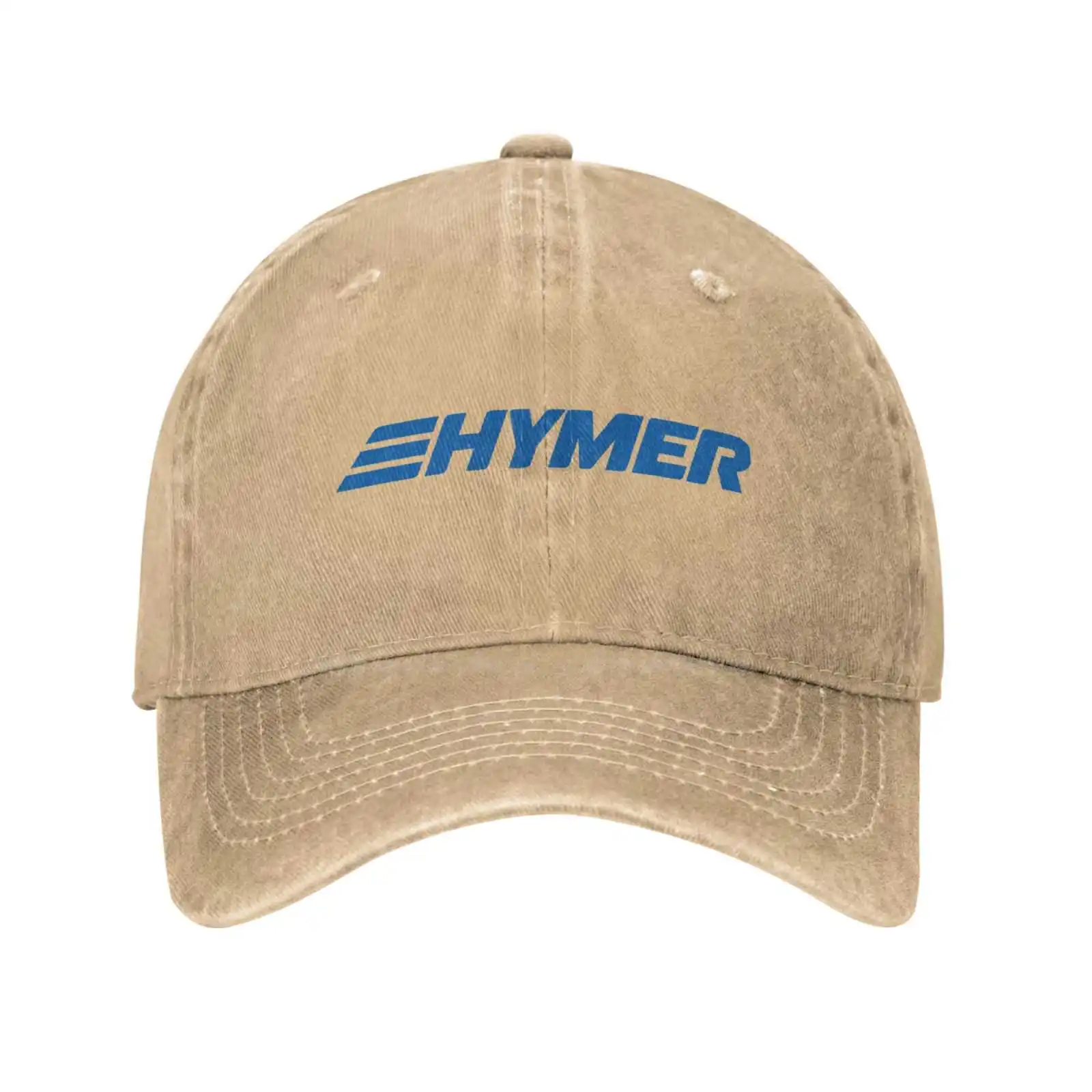 

Hymer Logo Print Graphic Casual Denim cap Knitted hat Baseball cap