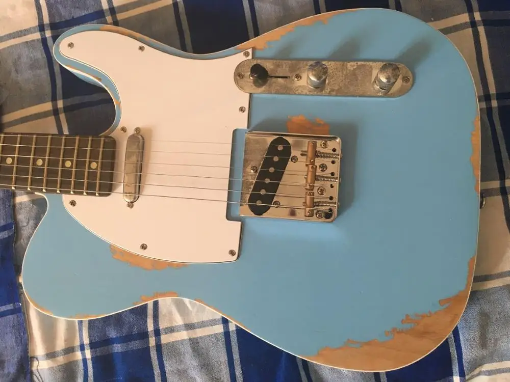 

electric guitar handmade relic guitar Ash body custom body old hardware