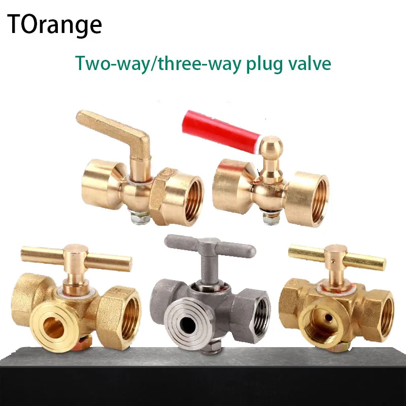 

Copper Pressure Gauge Two-way Plug Valve 1/2 IN To F20*1.5 Boiler Instrument Instrument High Pressure Thickened Three-way Valve