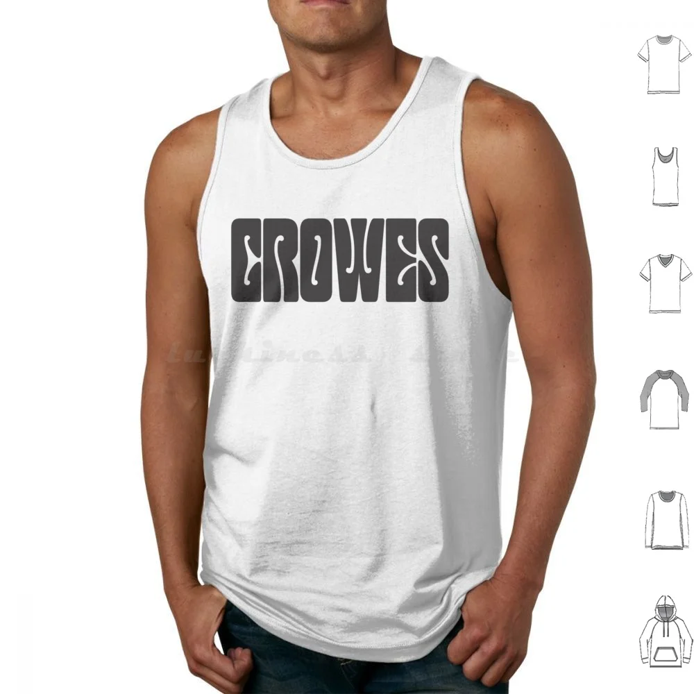 Топ-майка Crowes без рукавов топ-майка с черными коронами и логотипом группы