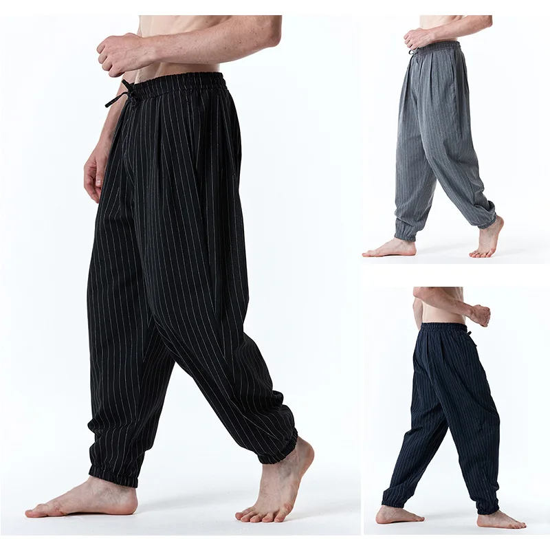 2023 Original Design New Striped Men's Casual Pants Men's Fashion Loose Harlan Pants