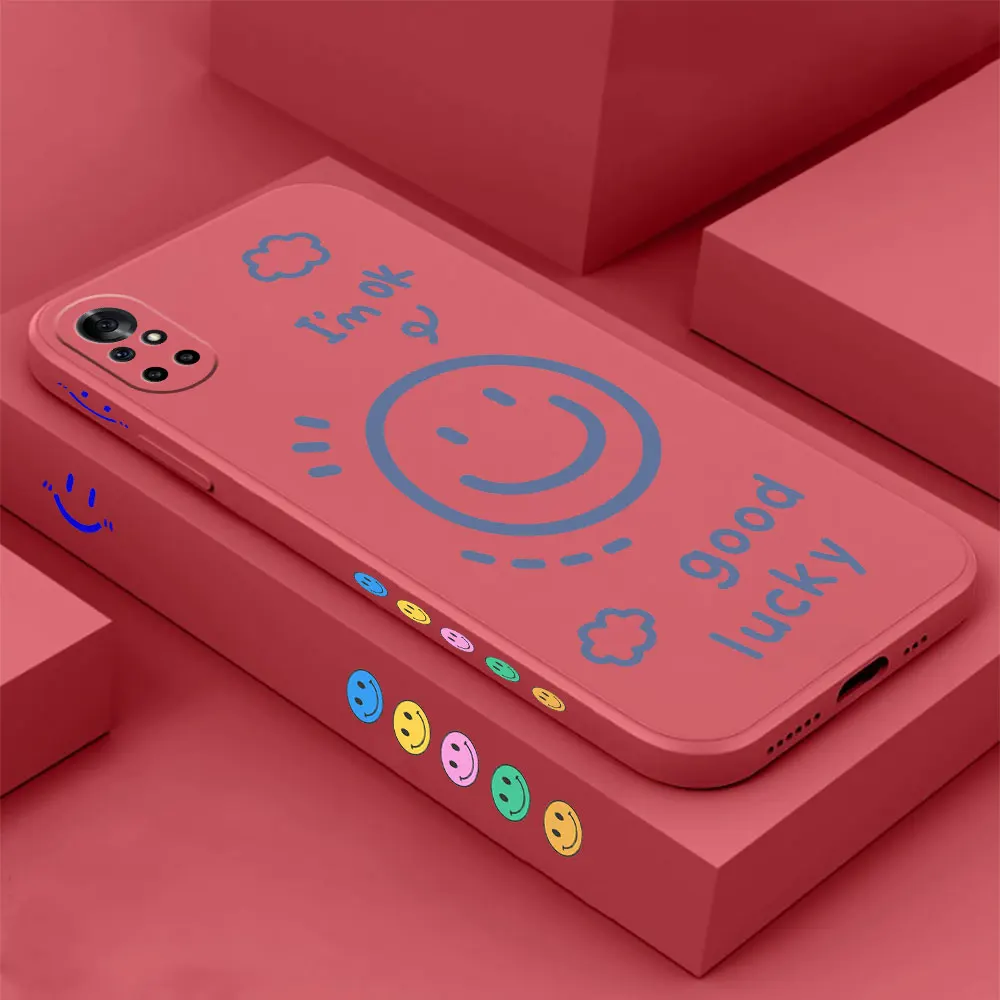 

Happy Smile Face Phone Case For Huawei Nova 10 10SE 9SE 8 8SE 7 7SE 6 6SE 5 5I 4 3 3I 2 2S Pro 5G Cover Funda Cqoue Shell Capa
