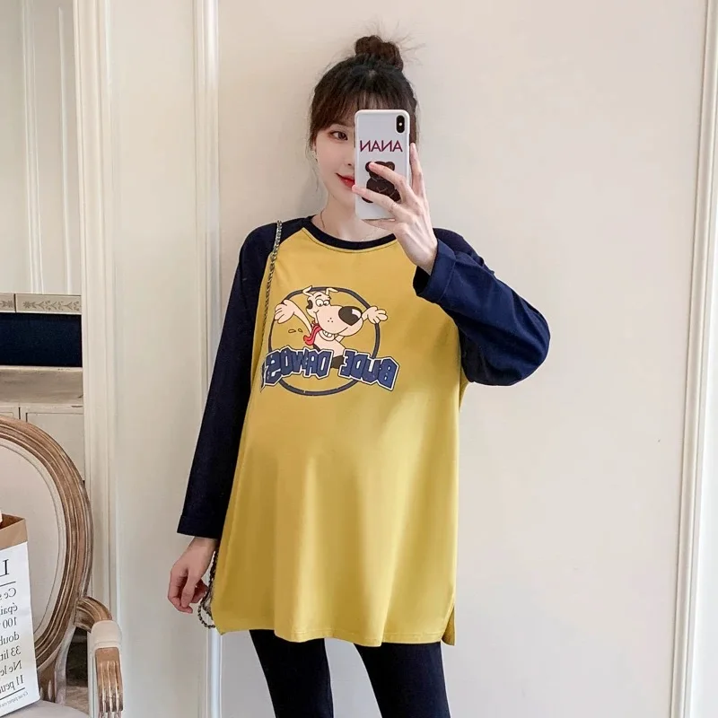 

Spring 2022 New Maternity T-shirt loose maternity wear