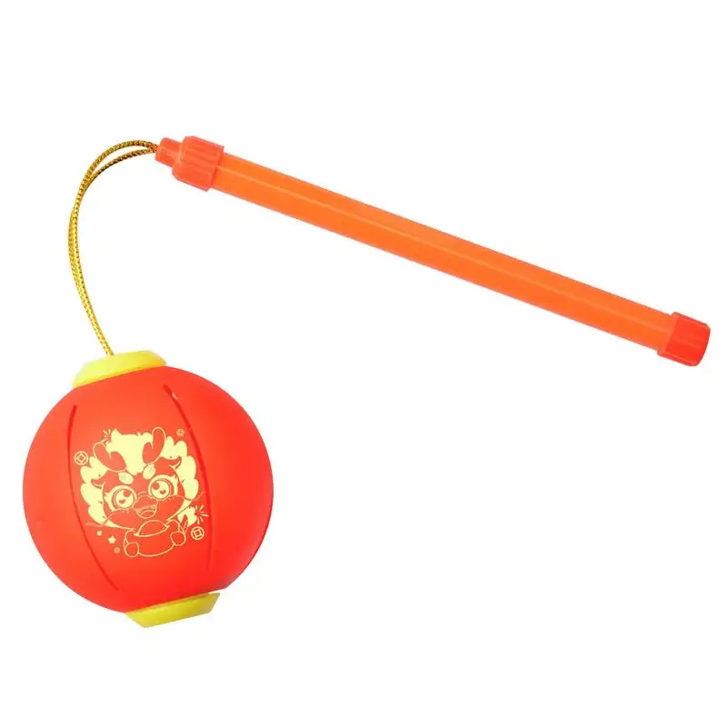 obrotową zabawkę dla dzieci Nowy Rok Mała latarnia wisiorek Zabawka dziewczynek z uchwytem Zabawki noworoczne kolorowym światłem na