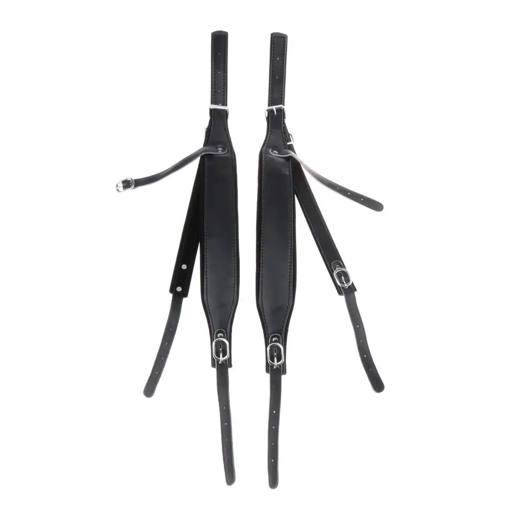 

2 Thicken PU Leather Accordion Shoulder Strap Straps Accordion Belt