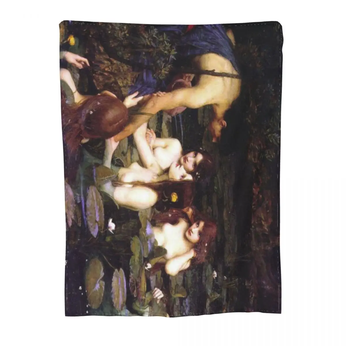 Ультра-мягкое Флисовое одеяло Hylas And The nymphi By J W Waterhouse