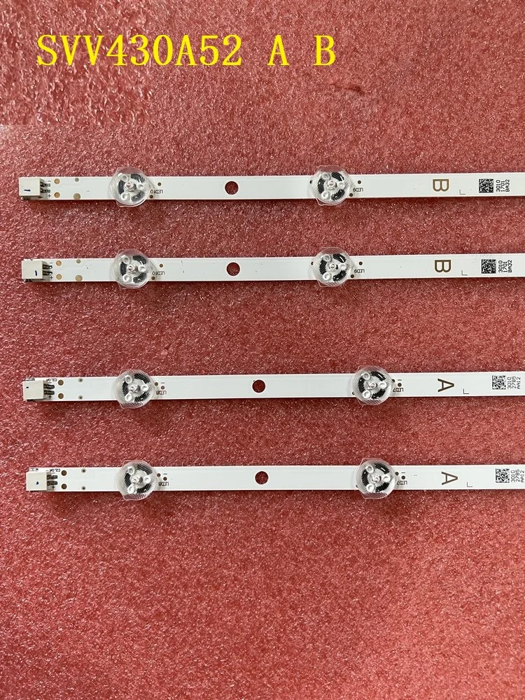 Светодиодная лента (4) для Panasonic TX-43FX550E TX-43FX555E TX-43GS352B TX-43GX551B TX-43GX555E TX-43FS350E TX-43FS352B