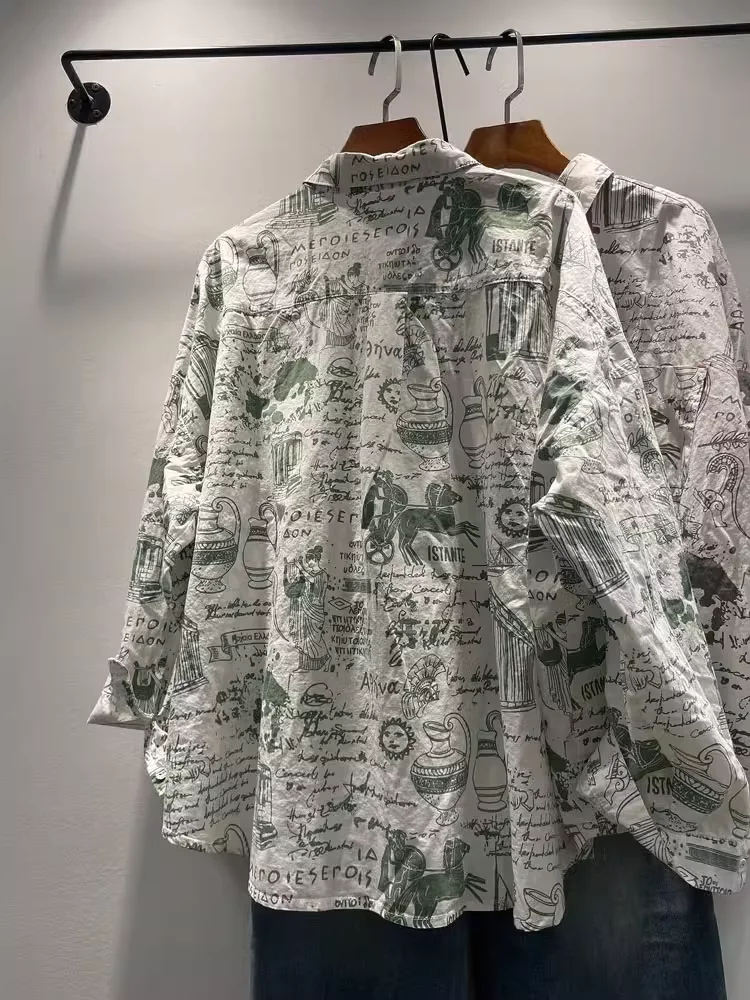 Бюст 144 см женские топы больших размеров из чистого хлопка осенние винтажные