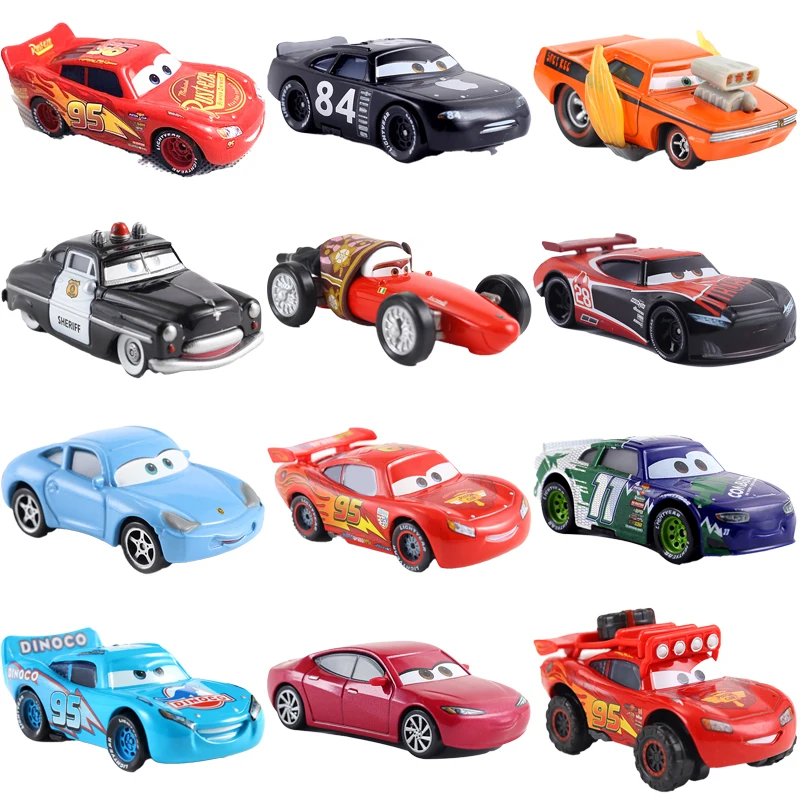 

Disney Pixar Cars 2 3 Mater Lightning McQueen Jackson Storm Ramirez 1:55 Diecast Vehicle Metal Alloy Boy Kid Toys Christmas Gift
