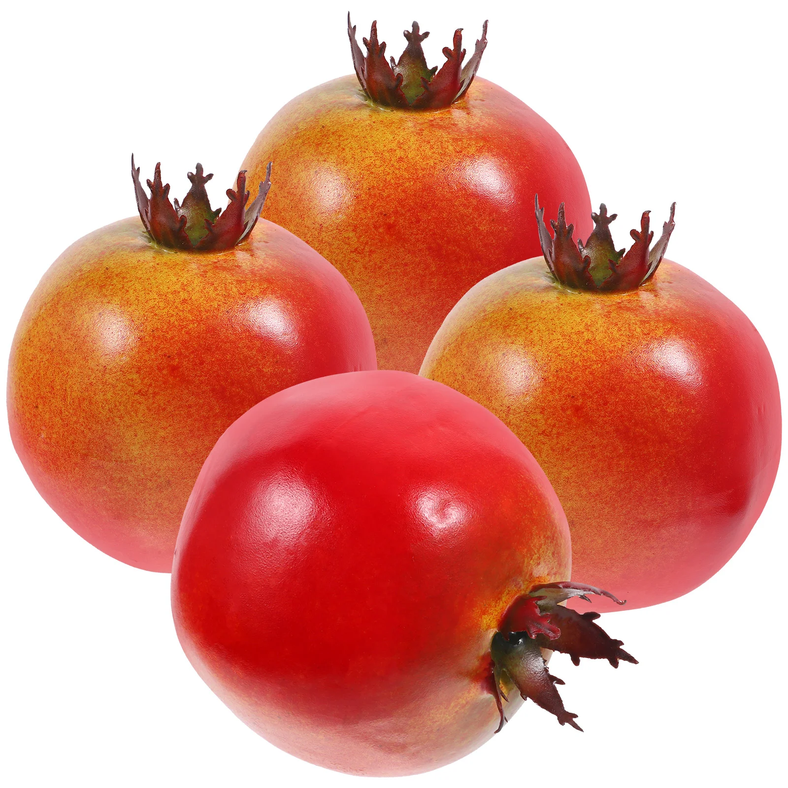 

4Pcs Mini Fake Pomegranate Photography Props Artificial Pomegranate Lifelike Fruit Decorations