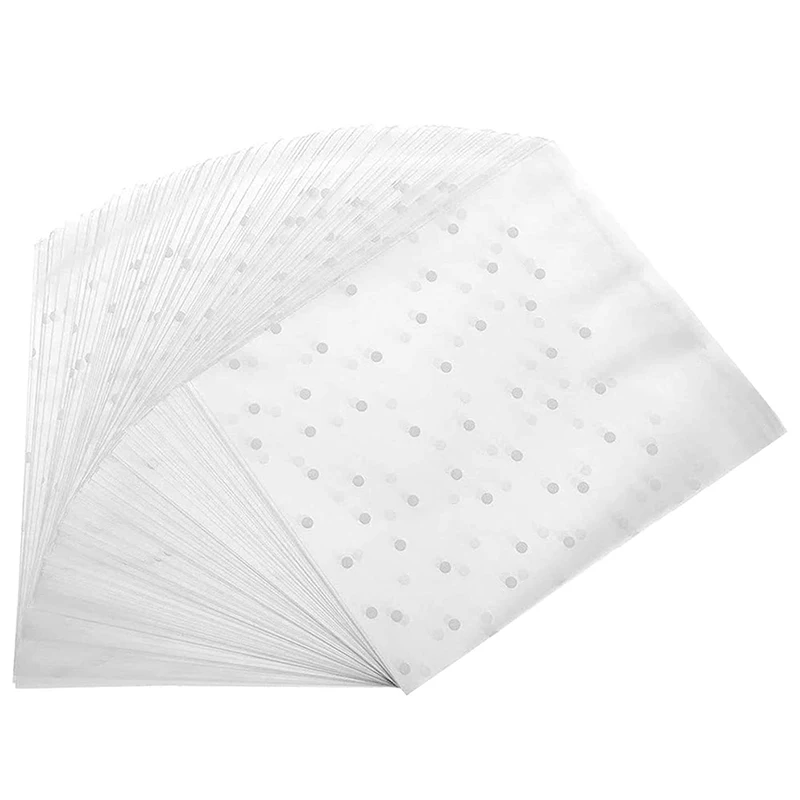 

Self-Adhesive Candy Bag Cellophane Biscuit Bag Self-Adhesive Sealed Cellophane Bag White Polka Dot Transparent Bag