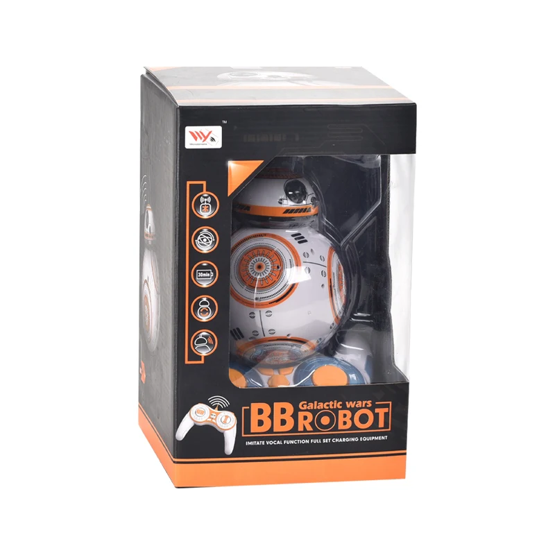 BB8 Smart Remote Control Robot 2.4G Toy Dancing Rotating with Light and Music Ball | Игрушки и хобби