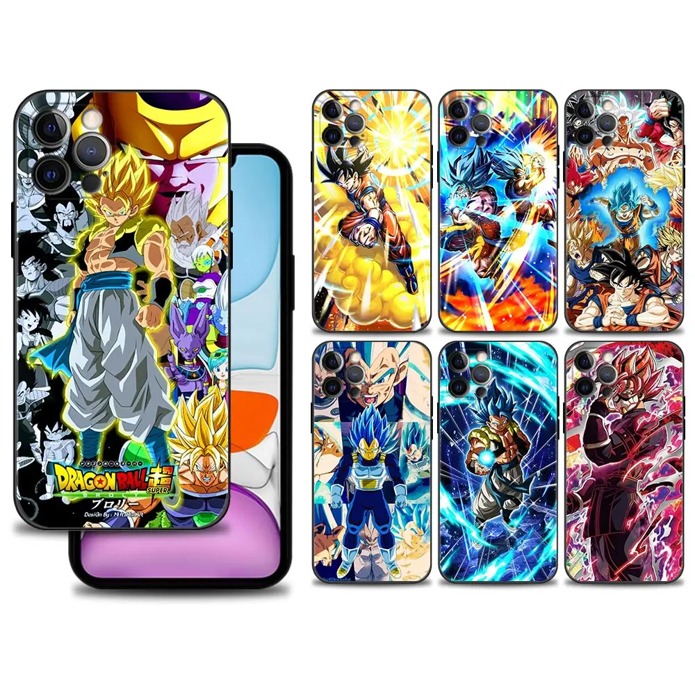 

Dragon Ball Son Goku Anime Phone Case For iPhone 13 12 11 Pro Max 12 13 Mini Black Cover X XR XS Max 6 6S 7 8 Plus 5 5S Funda