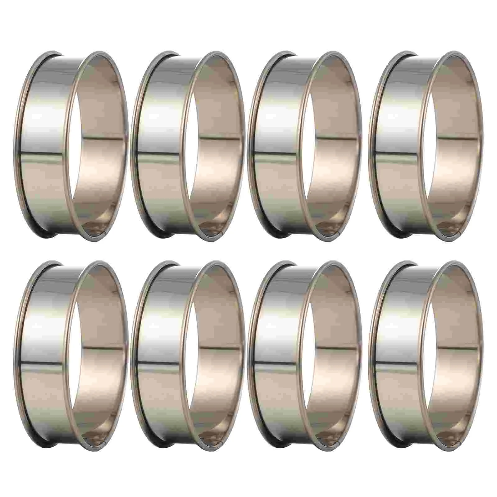 

8pcs DIY Appliance Mousse Circle Rin Dessert Mousse Mold Adjustable Mousse Cake Molds Mousse Pan