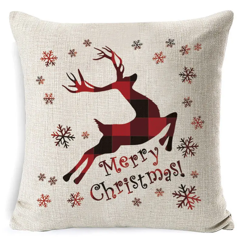 

Ins Style New Christmas Sheet Pillowcase Home Decor Bedside Sofa Cushion