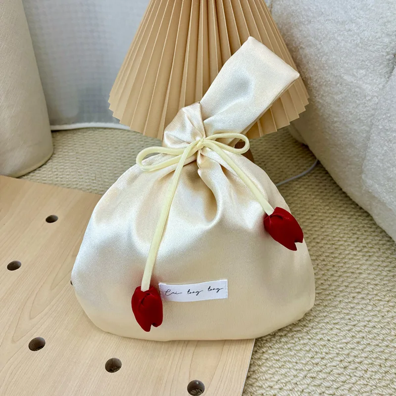 

Большой атласный подарочный пакет-тюльпан