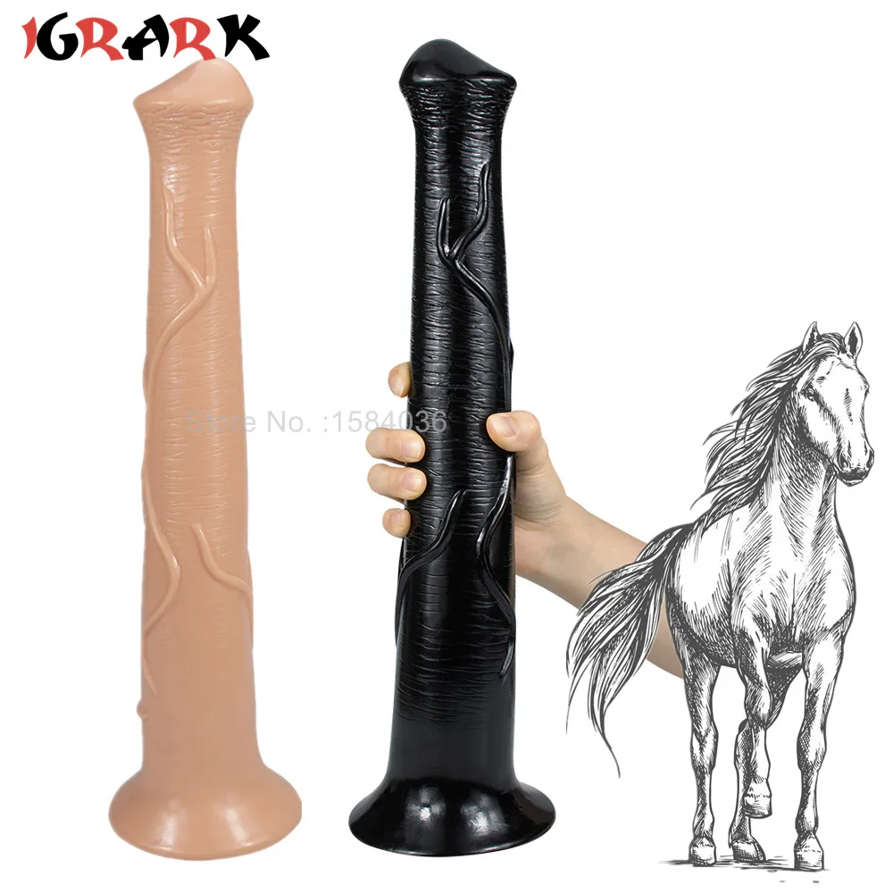 Огромный фаллоимитатор с животными реалистичный конский пенис большая присоска