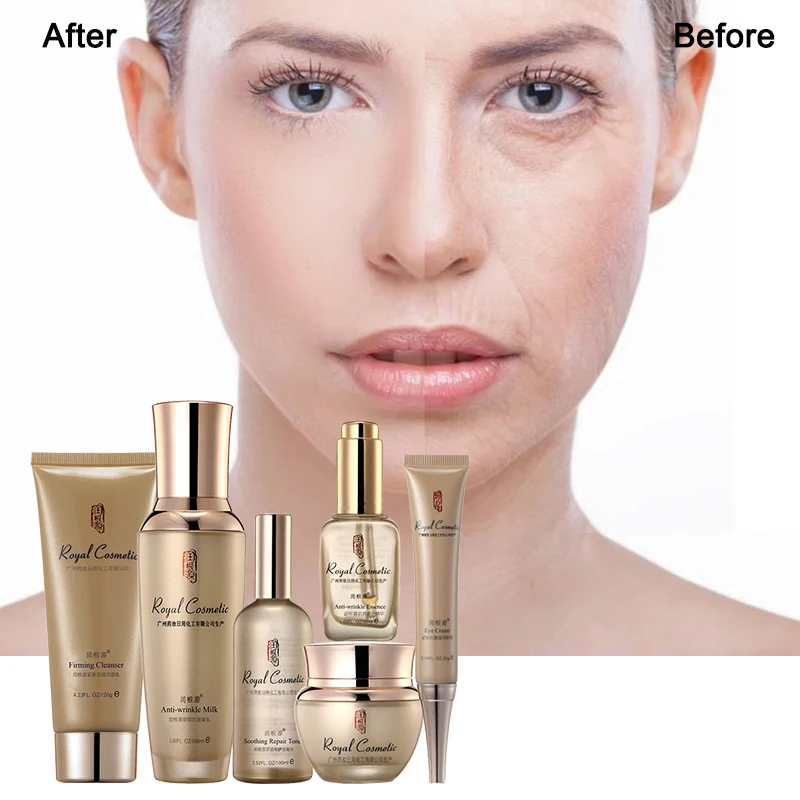 

Rungenyuan Facial CleanserAnti-Wrinkle LotionRepair TonerAnti-aging Repair SerumAnti-Wrinkle Moisturizing Eye CreamFirming Cream