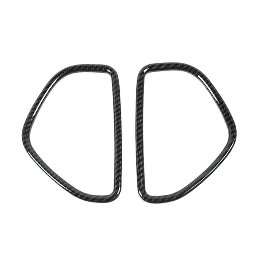 

For Dodge Charger 2011-2021 Carbon Fiber Car Rear Door Speaker Decoration Cover Trim Frame Sticker Interior Accessories
