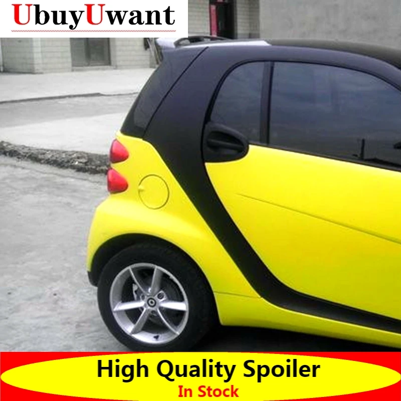 

High Quality ABS Plastic Rear Trunk Spoiler Rear Lip Wing For Merced-Benz Smart Fortwo Foufour 451 453 Black Spoiler 2015-2017