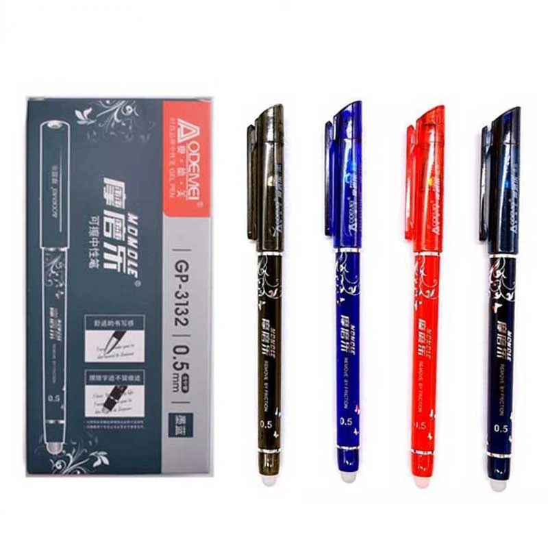 

Erasable Handle Erasable Pen Refill 0.5mm Blue Ink Erasable Gel Pen for School Office Writing Stationery