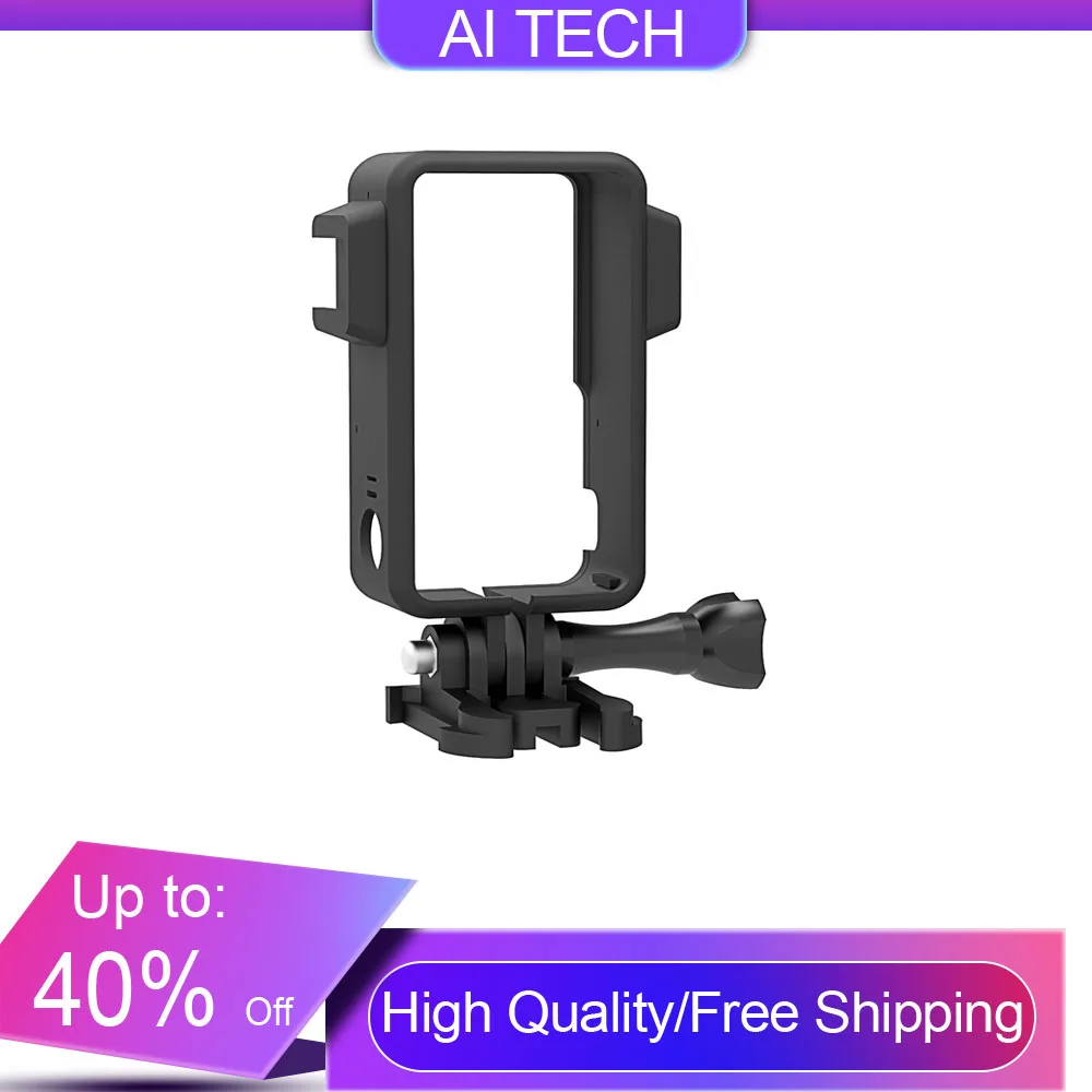 

For DJI Action2 Host Frame Protection Shell Anti-fall Protection Frame Accessories with Hot Shoe Interface