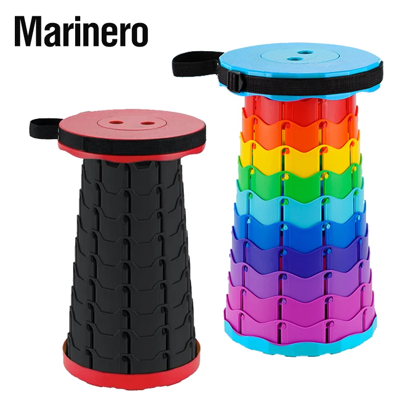 Marinero Portable Camping Telescopic Stool Fishing Chair Adjustable Lightweight Retractable Strong and Safe Hiking Stools