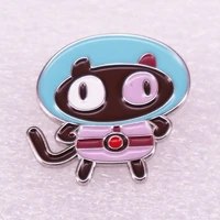 cute space cat fashionable creative cartoon brooch lovely enamel badge clothing accessories
