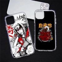 anime naruto minato namikaze phone case transparent for iphone 13 12 11 pro max mini xs max 8 7 plus x se 2020 xr cover
