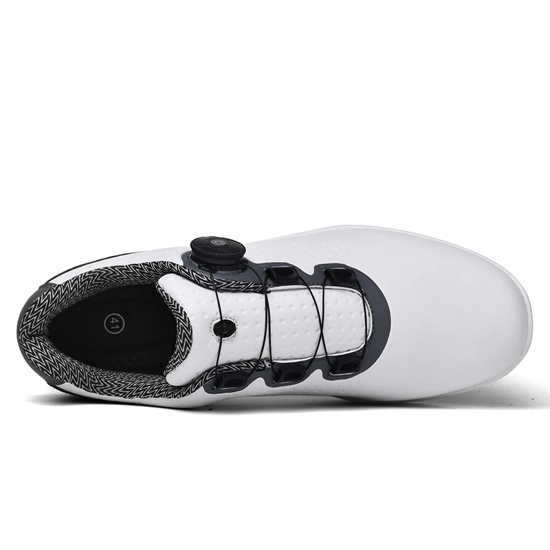 Professional Men's Golf Shoes Outdoor Grass Leisure Walking Golf Training Shoes Men's White Nail Free Golf Shoes Size 37-46