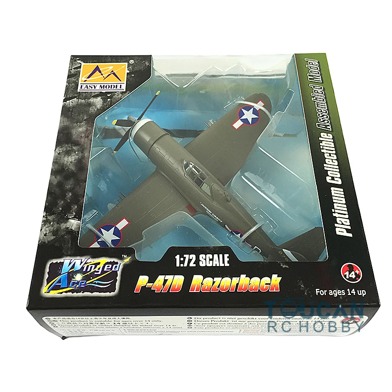

EASY MODEL 36424 1/72 P-47D Razorback Aircraft Static Model Finished for Collecting TH07250-SMT2