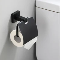 black bathroom square toilet paper holder bathroom space aluminum tissue box antique tissue holder roll paper holder free punch