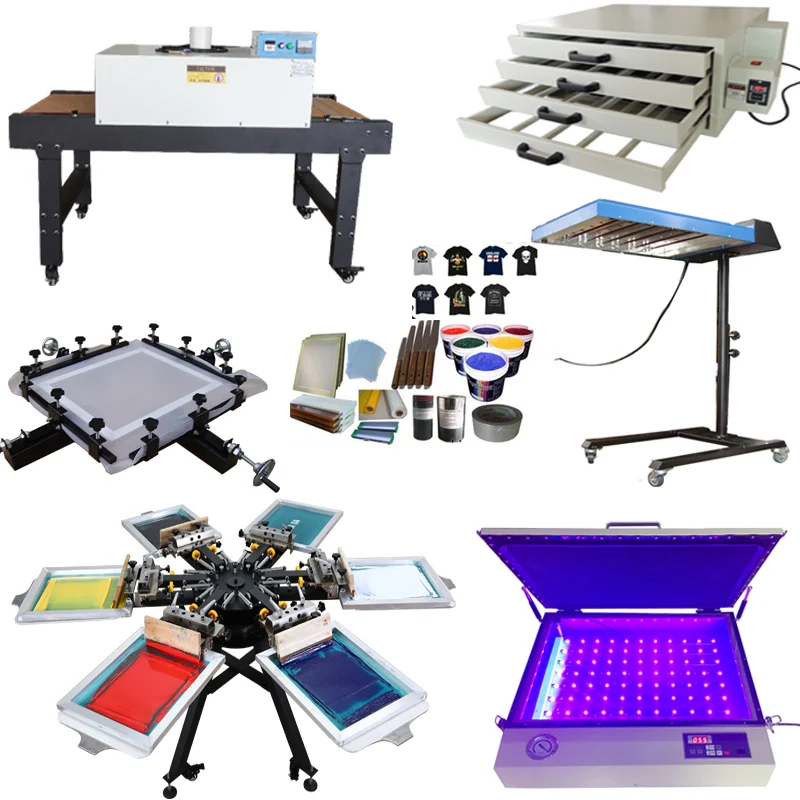 

Micro adjustment t-shirt printing machine 6 Color 6 Stations manual Screen Printer manual serigrafia